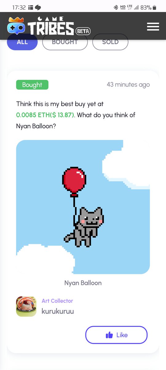ku_ru_ku_ru_0's tweet photo. My cute NFTs❤@NyanCat @terramochi

https://t.co/AKyyTjEFvL

#NFTs #GameTribes https://t.co/cFqyO7coUc