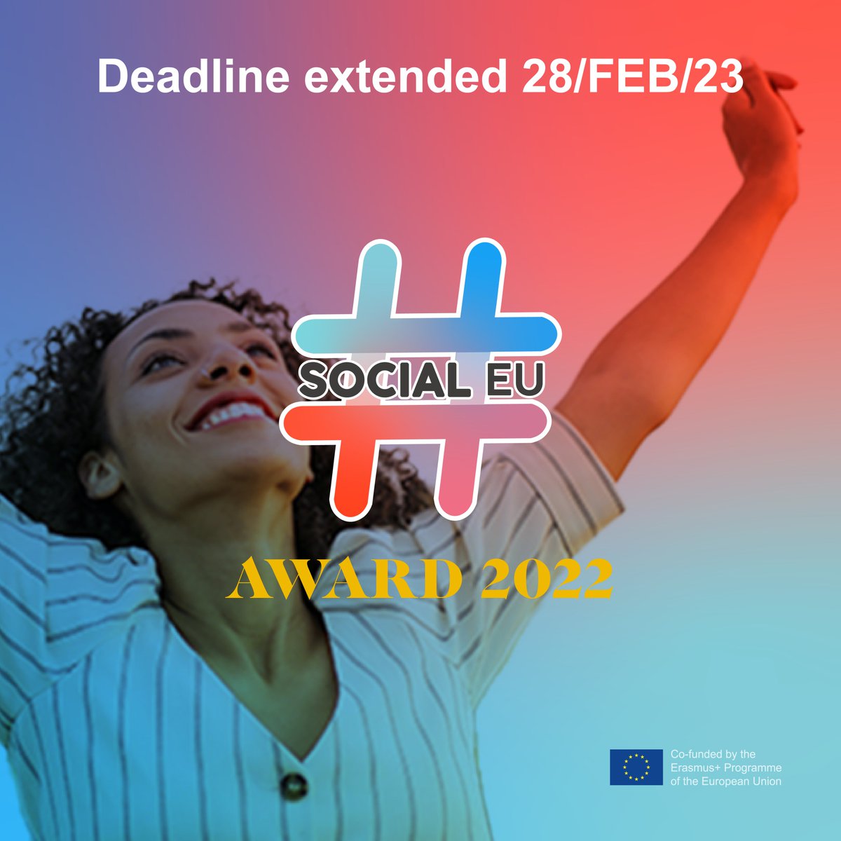 SocialEU (@socialeu1) on Twitter photo ๐๐ฅ๐๐ ๐๐ก๐๐๐ฅ: #๐ฆ๐ผ๐ฐ๐ถ๐ฎ๐น๐๐๐๐๐ฎ๐ฟ๐ฑ ๐๐๐ฏ๐บ๐ถ๐๐๐ถ๐ผ๐ป ๐ฝ๐ฒ๐ฟ๐ถ๐ผ๐ฑ ๐๐๐ถ๐น๐น ๐ผ๐ฝ๐ฒ๐ป๐Win one of the prizes that award communication on #EuProject.๐ Don't lose this opportunity and apply with your project ๐bit.ly/socialeu-award
๐
Deadline: 31.01.23 #SocialEu ๐๐ฅ๐๐ ๐๐ก๐๐๐ฅ: #๐ฆ๐ผ๐ฐ๐ถ๐ฎ๐น๐๐๐๐๐ฎ๐ฟ๐ฑ ๐๐๐ฏ๐บ๐ถ๐๐๐ถ๐ผ๐ป ๐ฝ๐ฒ๐ฟ๐ถ๐ผ๐ฑ ๐๐๐ถ๐น๐น ๐ผ๐ฝ๐ฒ๐ป๐Win one of the prizes that award communication on #EuProject.๐ Don't lose this opportunity and apply with your project ๐bit.ly/socialeu-award
๐
Deadline: 31.01.23 #SocialEu