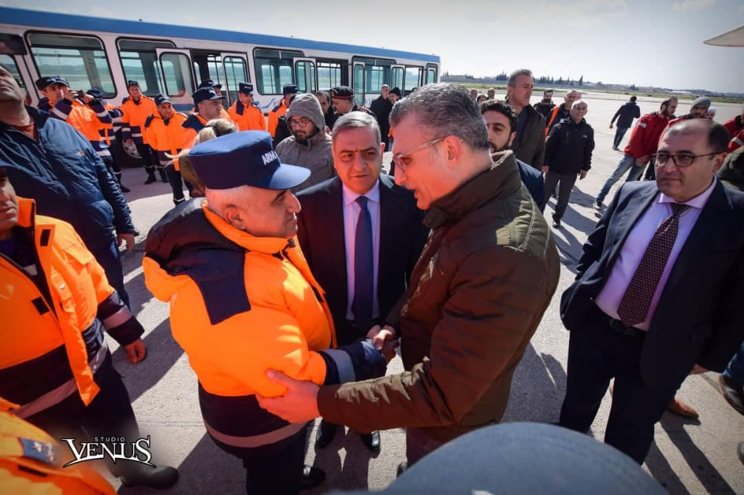 avaruza's tweet photo. Հալեպի օդանավակայանում վայրէջք է կատարել ՀՀ կառավարության կողմից Սիրիայի երկրաշարժից տուժածներին մարդասիրական օգնություն ուղարկված օդանավը։ 
#Syria #aleppoquake #Aleppo 
https://t.co/3XCSzQn4Ib https://t.co/5EuECeeOwX