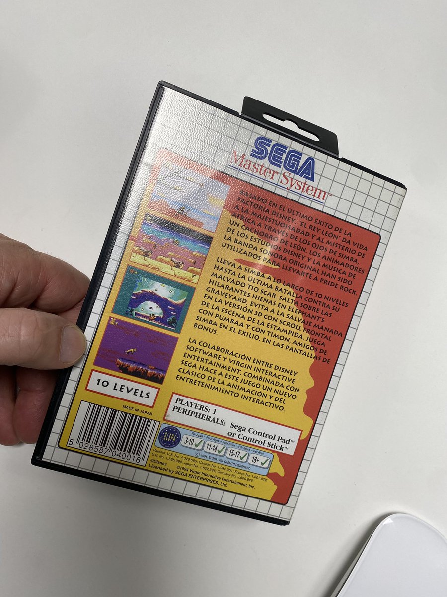 thinkinglitesof's tweet image. Buenos días! Hoy me llega esta Joyita retro para mi colección de #MasterSystemII #ElReyLeon #retrogames 
Empiezo bien el jueves. 😃