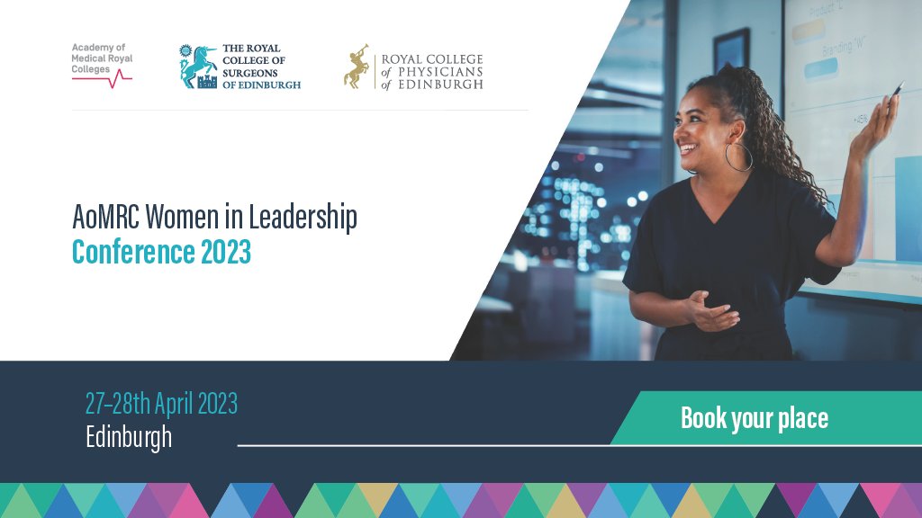 At RCPE &amp; RCSEd in Association with AoMRC: Women in Leadership you can hear from our inspirational speakers and disruptors. More info &amp; booking here: events.rcpe.ac.uk/rcpe-rcsed-ass… #WIL2023
