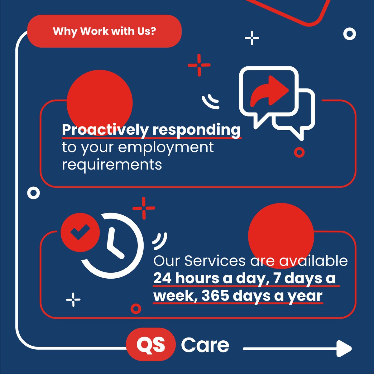 QS_Care's tweet photo. We are passionate about recruitment and dedicated to providing a positive experience for both candidates and employers in the #socialcaresector 🤩

Speak to our expert team today to learn more about how we can help you with your next move 📲
https://t.co/zbskZRimhY

#UKCareHomes https://t.co/1q1N0QuLP0