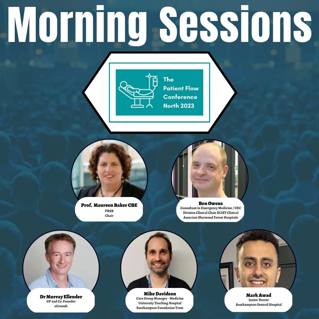 Check out the morning sessions for today’s Patient Flow Conference North.

See the agenda here...👇
ow.ly/cagE50MMN6Y

<a href="/Tech_in_Care/">Tech in Care</a> 
<a href="/econsult_thinks/">eConsult</a> 
<a href="/iRhythm_UK/">iRhythm Technologies UK</a> 
<a href="/StrataHealthUK/">Strata Health UK</a> 
<a href="/alcidion/">Alcidion</a>