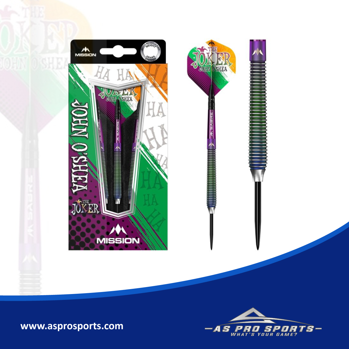 ASProSports's tweet photo. Mission John O Shea Steel Tip Tungsten Darts - 95% Tungsten. Features: 95% Tungsten Barrels, Coral PVD Coating, 1 Set of Mission Flights, 1 Set of Mission Shafts with S-Lock rings, Point Protector.

https://t.co/NStIdlEA0C

#shoplocal #sportsequipment #darts #dartboard https://t.co/puwxCvUgkG