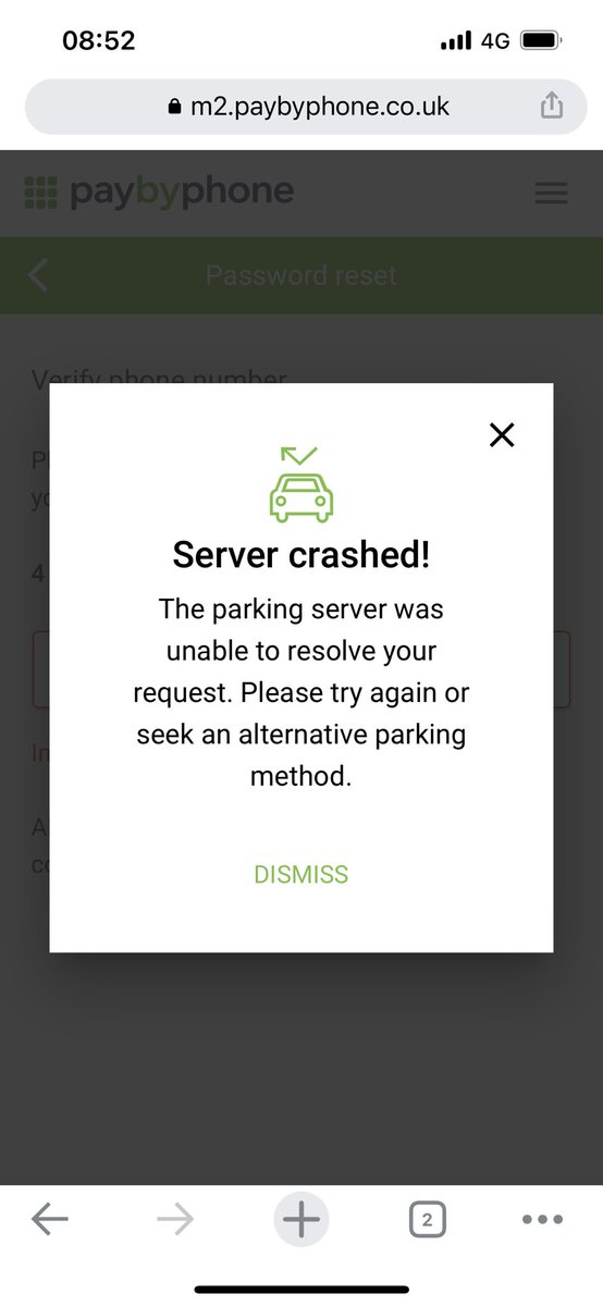 mattf177's tweet photo. @PayByPhone_UK I think problems with your servers this morning meaning I am unable to make payment via app or website at the moment. Is there a problem? https://t.co/uuMqGyIsGU