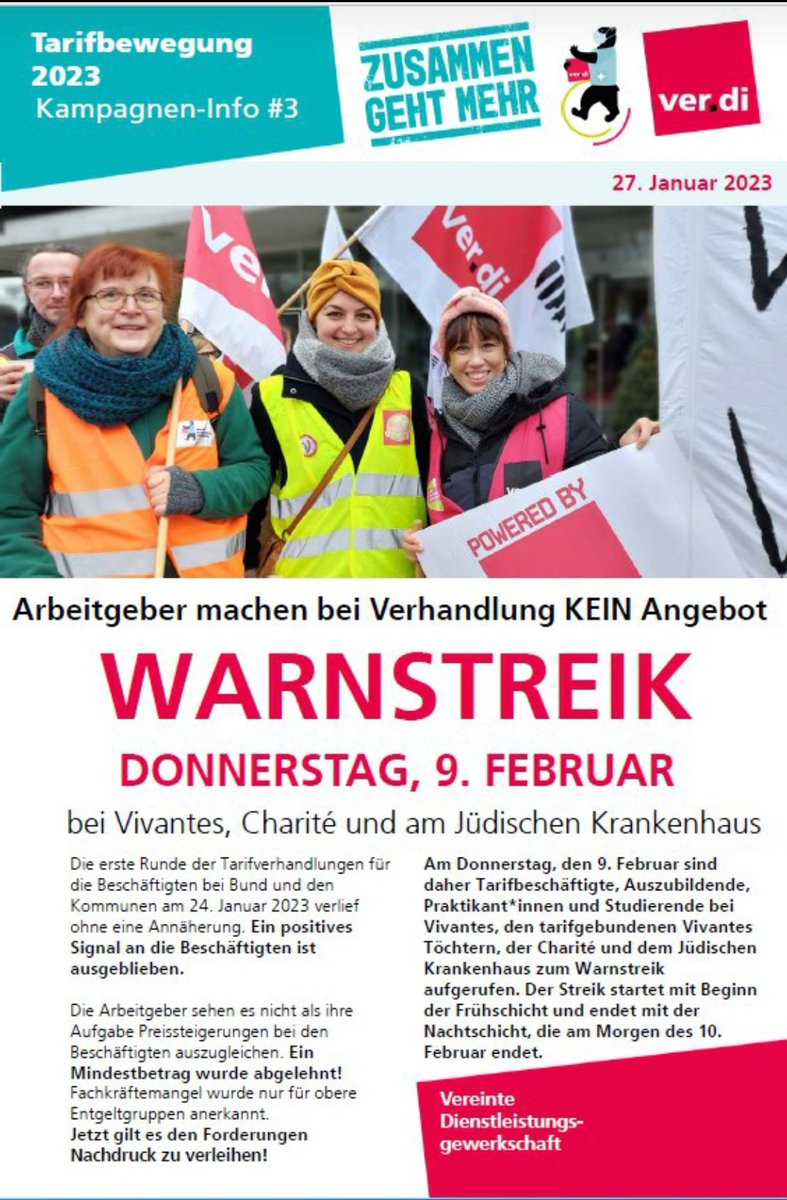 Volle Solidarität mit allen Streikenden!