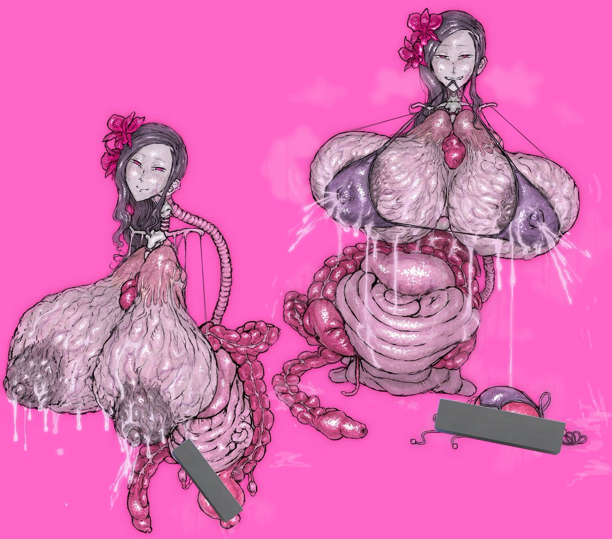 #オリキャラは性癖の見本市
微グロ(当社比)

曲がれ～!
歪め～捻じれろ～!! 