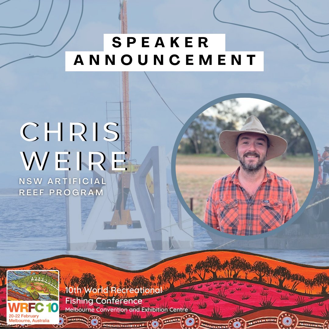 Artificial reefs are used worldwide to enhance #fish habitat &amp; #fishing opportunities worldwide. Come hear from #WRFC10 speaker Chris Weire on the ‘NSW Artificial Reefs Program’, est. in 2011.
Register for WRFC now, either in person or virtually! wrfc10.com/registrations
