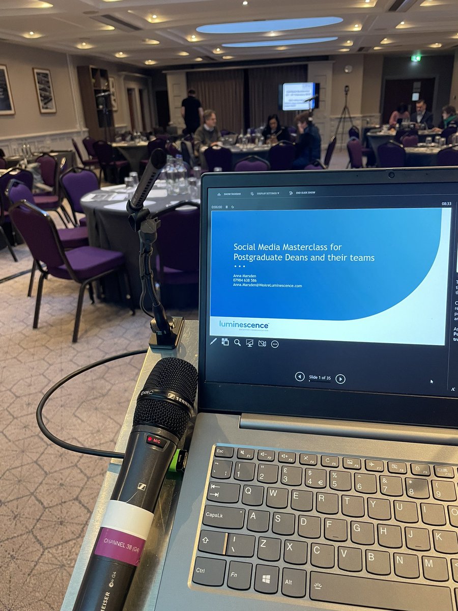 Readying for a Social Media Masterclass for the Conference of PostGrad Medical Deans of the UK. Kind of them to host in our home city of Cambridge  #COPMED #academia #TrainingandDevelopment