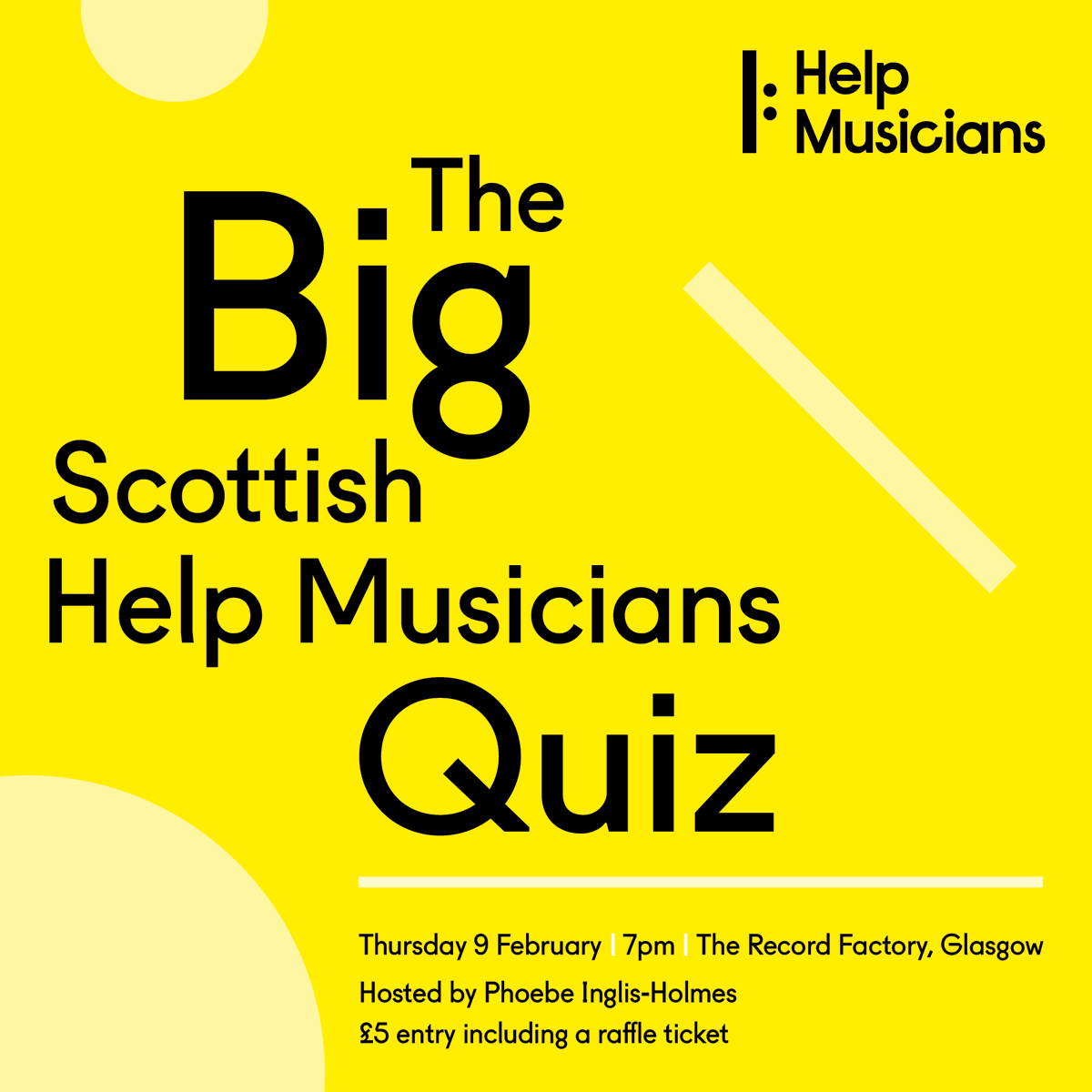 Scottish Music Centre (@scottishmusic) on Twitter photo Quiz / fundraising social night from <a href="/HM_Scot/">Help Musicians Scotland</a> team hosted by <a href="/BBCRadioScot/">BBC Radio Scotland</a> <a href="/bbcintroducing/">BBC Music Introducing</a> presenter <a href="/phoebeih/">Phoebe Inglis-Holmes</a> at Glasgow's The Record Factory TONIGHT from 7pm gig tickets as prizes too see ➡ helpmusicians.org.uk/get-involved/f… Quiz / fundraising social night from <a href="/HM_Scot/">Help Musicians Scotland</a> team hosted by <a href="/BBCRadioScot/">BBC Radio Scotland</a> <a href="/bbcintroducing/">BBC Music Introducing</a> presenter <a href="/phoebeih/">Phoebe Inglis-Holmes</a> at Glasgow's The Record Factory TONIGHT from 7pm gig tickets as prizes too see ➡ helpmusicians.org.uk/get-involved/f…