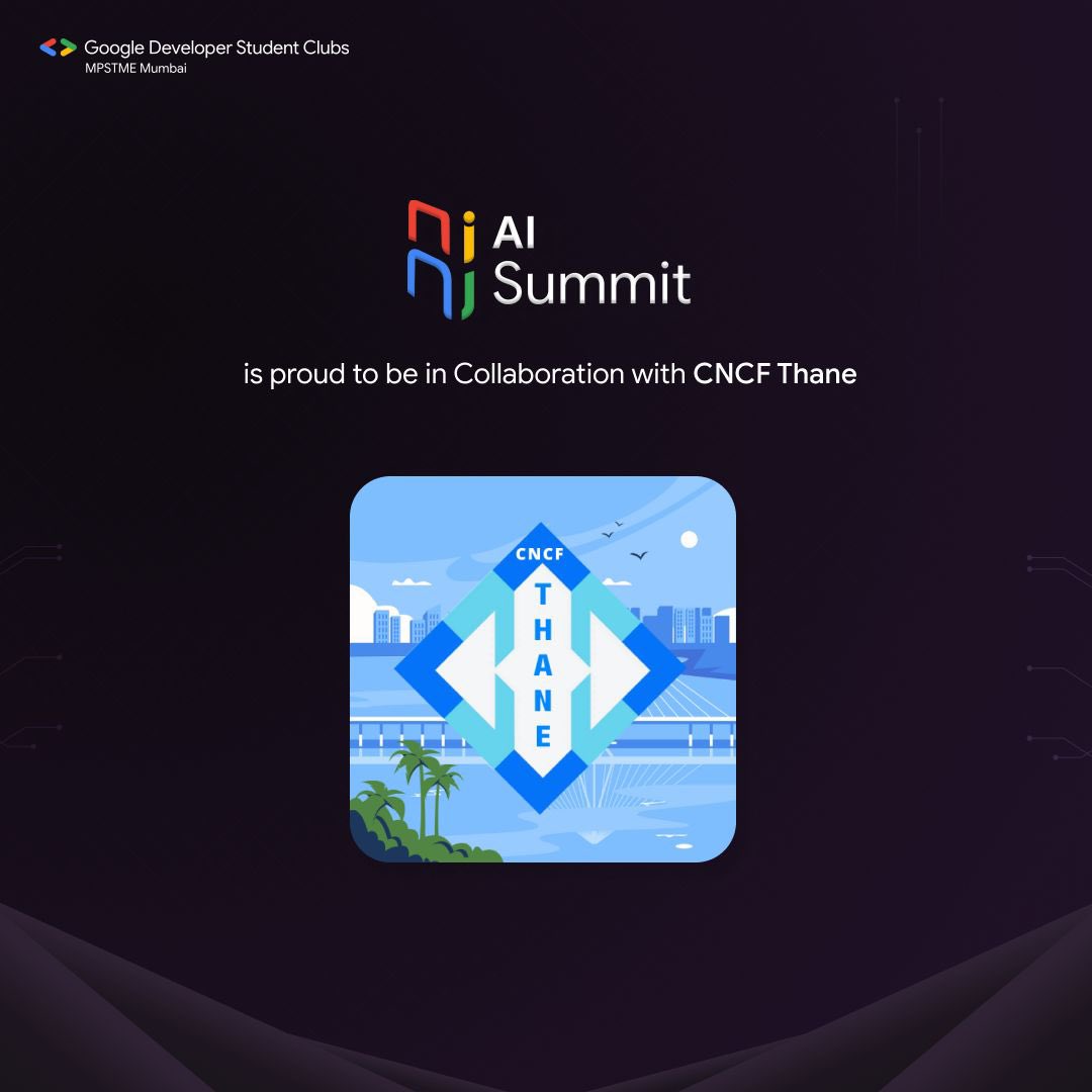 GDGoC_MPSTME's tweet photo. CNCF meet-up group dedicated to building a strong, open, diverse developer community around the Cloud Native platform and technologies in Thane and Mumbai.

Thank you CNCF THANE for collaborating with GDSC for this event✨ 
Looking forward to a great event 🚀 https://t.co/RQOIQdZmda