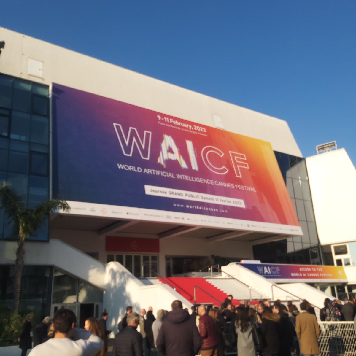 Red carpet for #AI at #WAICF23 the World AI #Cannes Festival, it's the right time, we need to take stock! Thanks <a href="/LandiMarco1943/">Marco LANDI</a>