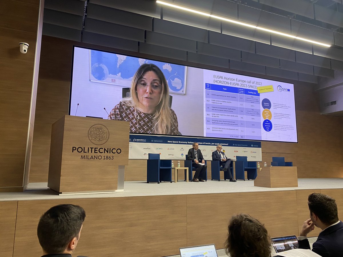 Osserv_Digital's tweet photo. “3 strumenti per stimolare la #spaceeconomy: Horizon Europe, Fondamental Elements, Cassini Space Entrepreneurship Initiative” Fiammetta Diani @EU4Space #OSE22 https://t.co/knYdk6WHeo