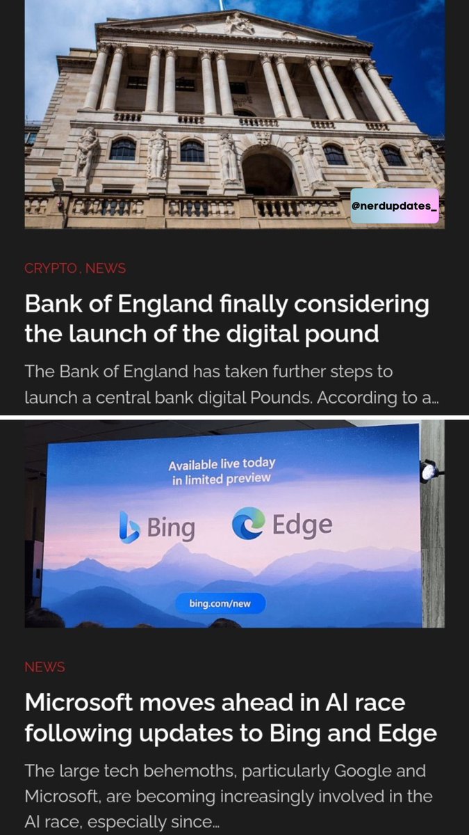 nerdupdates_'s tweet photo. Tech Dailies 📰 

Credits to @BBCBusiness, @techcabal , @bendadadotcom, @cnnbusiness, @businessdayng,  @techpointafrica, @techcrunch and @wired

- Nerd Updates😎

#NerdUpdates #techtwitter 

⬇️⬇️⬇️ https://t.co/xkTYgwDwH6