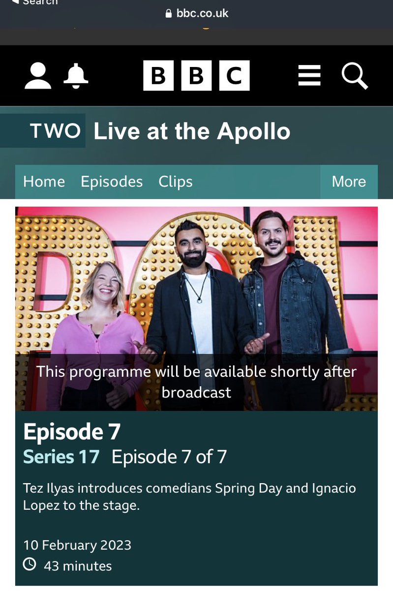springdaycomedy's tweet image. On  this Friday night  BBC2 and available to watch on the BBC iPlayer after. Could not be more proud of the three of us. What an amazing night.