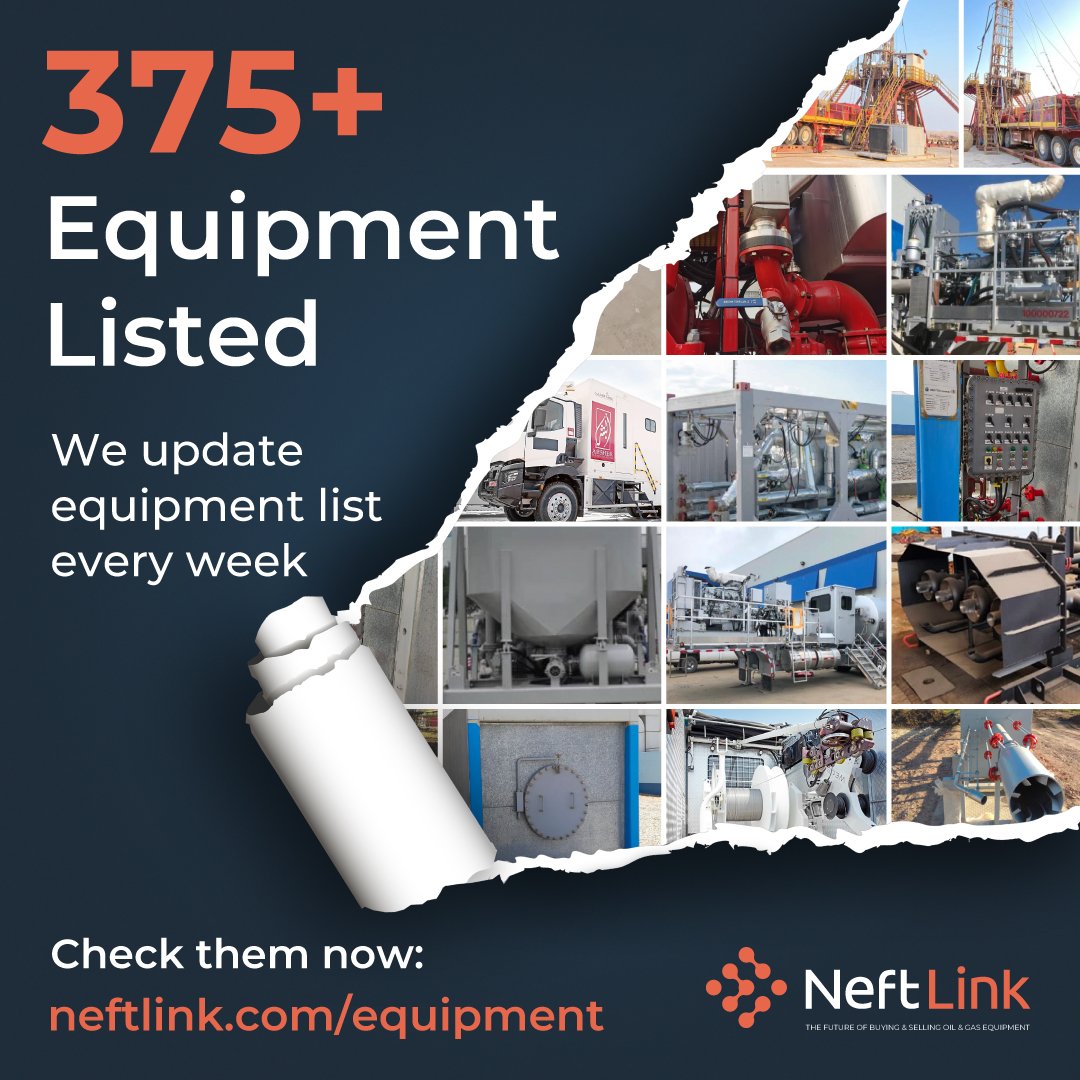 neftlink's tweet photo. Heavy equipment, BOPs and more! Check out our website every week for updated equipment!

Having equipment to sell? List it on our platform for FREE today. 

#OilandGasNews #OilandGascompanies #OilandGasIndustry #OilandGas #OOTT @OilandGasIQ @oilandgasnews https://t.co/wboqpXqCTC