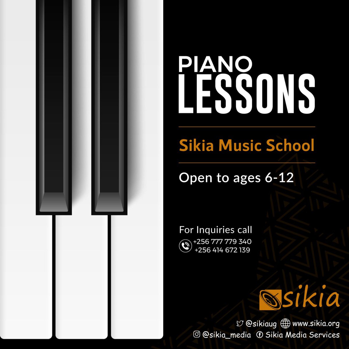 sikia_ug's tweet photo. Let your little ones learn Piano with us.
Call +256777779340 for admission details.
#TalentGrooming
#Piano
#PianoLessons
#PianoSchool https://t.co/laP4A3w2TV