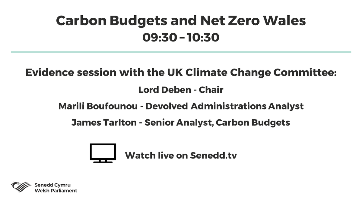 SeneddClimate's tweet photo. Is Wales on track to meet its carbon emissions target? We’ll be asking this and more to @theCCCuk in our first session this morning.

#CarbonBudget #NetZeroWales #ClimateChange

Join us live from 9.30 👇
https://t.co/n6QsGMdFo1 https://t.co/0ktr3GyVqF