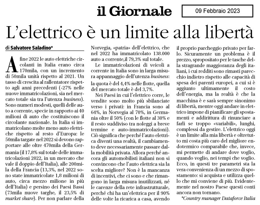 saso2902's tweet image. Condivido il mio commento che l&apos;amico Pierluigi Bonora ha oggi pubblicato su il Giornale #autoelettriche #mercatoauto #dataforce #incentivi