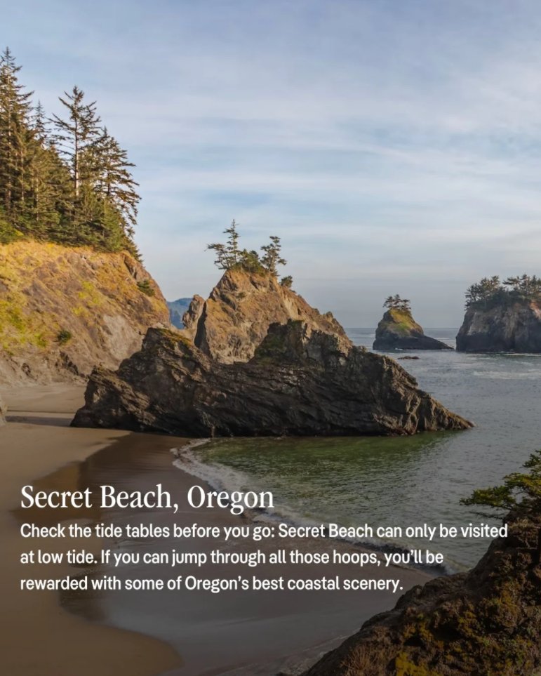 BridgetAngela6's tweet photo. @archi_tradition Take it from us — the only thing better than a day at the beach is a quiet day at the beach where you can find a little privacy to relaaaaax 🏖️
Here are some of our fave secluded beaches across the USA with plenty of room to spread out your towel. https://t.co/O3GXWKxGOk