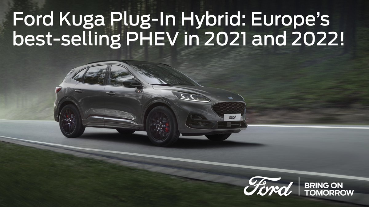 ¡Estamos de enhorabuena! #FordKuga, nuestro plug-in hybrid made in Spain, ha sido el #PHEV más vendido en Europa por segundo año consecutivo. Nos encanta que os encante 😍
