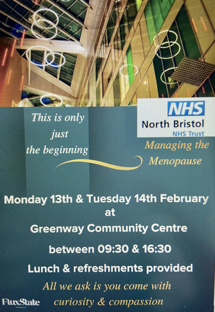 tarailes's tweet photo. Excited for this learning next week, along with colleagues from @NorthBristolNHS, taught by the expert @katharinegale #Menopause @NBTWellbeing @AnisaPatel06 @monkey_soph @sphams @MariaKaneNHS https://t.co/lYFWBr3mhH