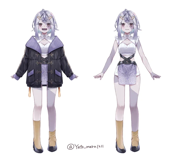 新しいオリキャラちゃんキャラデザ!!できた!!名前はまだない!!候補ください!! 