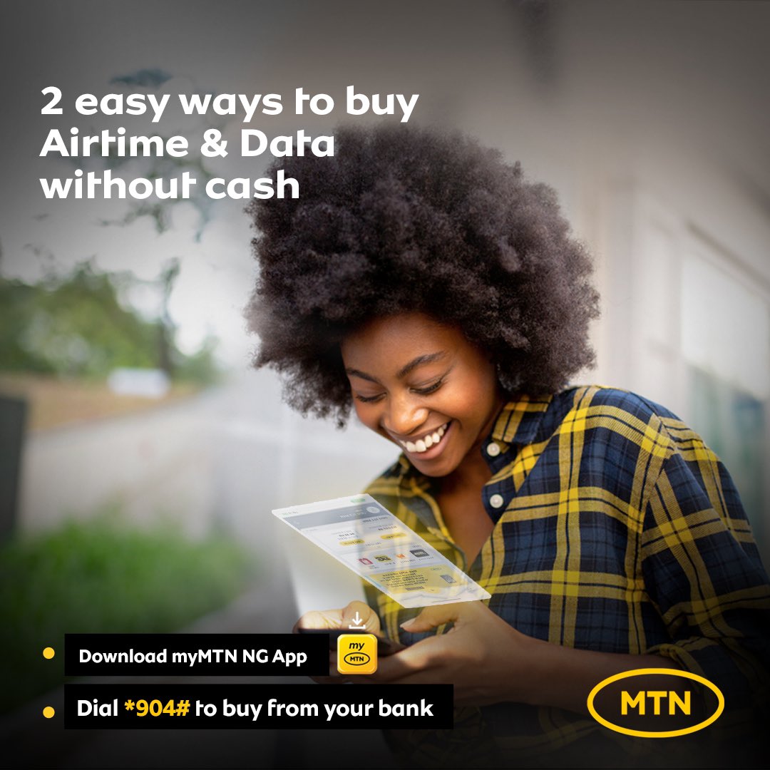 MTN Nigeria on Twitter "Buying data and airtime without cash is