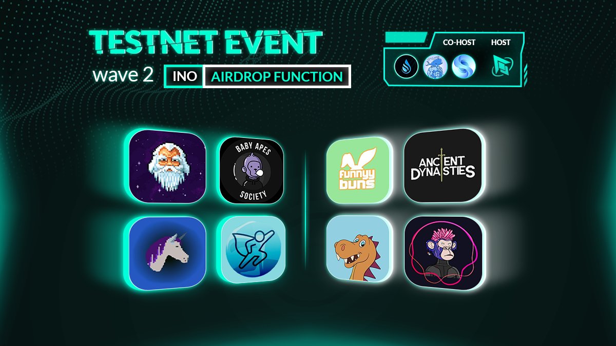 BeLaunch_'s tweet photo. BIG #Testnet EVENT WAVE 2 

Projects will create their own stores and then use the airdrop feature to airdrop rewards 🎁

In testnet wave 2, we are excited to announce our co-hosts: @SuiGlobal , @Sui_Station , @SuiWhale🙏

#Sui #Airdrops #BeLaunch #Testnet https://t.co/sE33UNFJFB