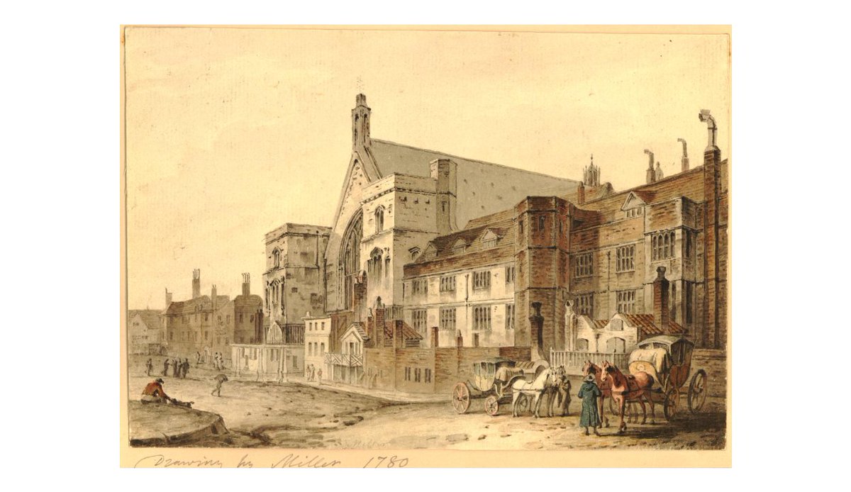 Great view of #Westminster Hall in the year of the Gordon Riots (1780) showing what a cobbled together set of buildings #Parliament and the law courts had become by then...
#HistParl #twitterstorians