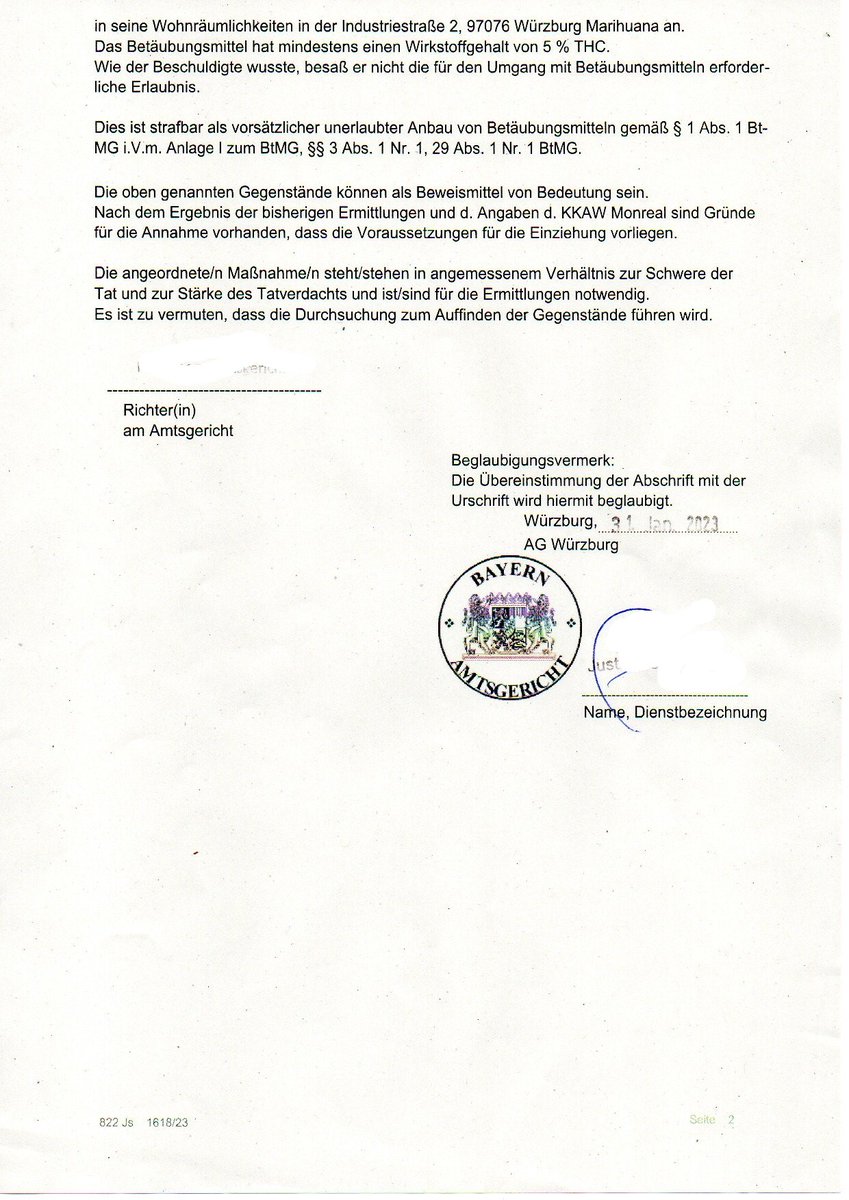 GuenterWeiglein's tweet photo. Es wird ja schon darüber getwittert. Hier die Fakten. Ein Ende ist nicht absehbar und umziehen tue ich ganz gewiss nicht deswegen. In meinem Alter gibt es keinen Rückzug oder in Deckung gehen mehr. Deshalb, weitermachen und nach vorne schauen. 
#weedmob #cannabislegalisierung https://t.co/ERutUuNJB7
