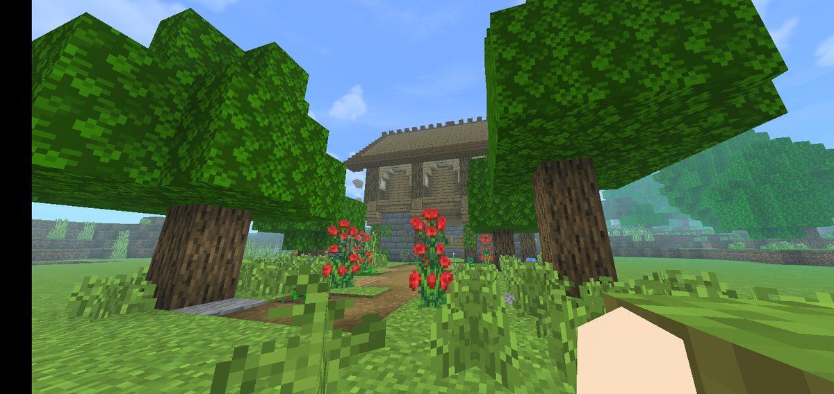 minecraft_baru's tweet photo. サバイバル初期に作る家を頑張りました

 #マインクラフト  #Minecraft  #マイクラ  #マイクラ統合版  #サバイバル https://t.co/cNR2wzWlMA