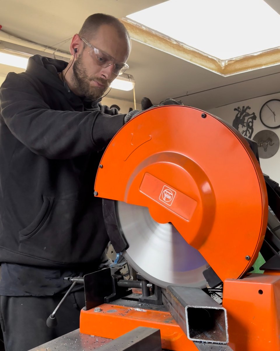 Sheffield-based Ricardo Churchill, a bespoke furniture manufacturer, has invested in a MKAS 355 metal chop saw from FEIN to help solve his problem of spending unnecessary time using bandsaws <a href="/FEIN_UK/">FEIN Power Tools UK</a> #Saws #Sawing #ChopSaw #Bandsaw #UKmfg #Metalwork #Metalworking