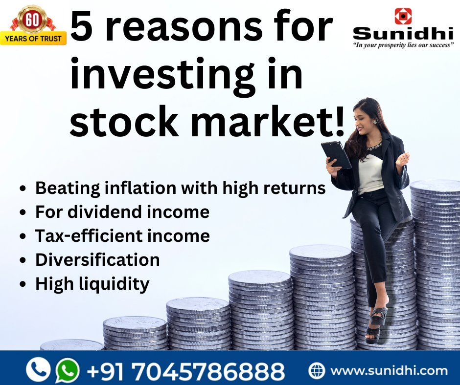Sunidhi_finance's tweet photo. 📈Invest today & watch your wealth grow! Join us to know the latest updates on #stockmarkets. Call 7045786888 or visit https://t.co/1rCOXnB0KT #thrusday #stockstowatch #stockmarketindia #stockbroker #stockmarketexperts #NSE #sharemarket #BSE #sunidhisecuritiesmumbai https://t.co/Xc4ms0x2Px