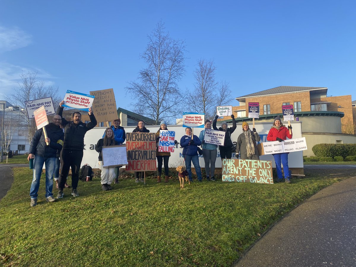 Leighginger's tweet photo. @thecsp @NNUHphysio @BBCLookEast @EDP24 #CSP4FairPay #SupportTheStrikes https://t.co/yYCD2aa4sX