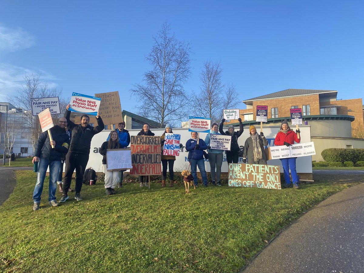 Leighginger's tweet photo. @thecsp @NNUHphysio @BBCLookEast @EDP24 #CSP4FairPay #SupportTheStrikes https://t.co/yYCD2aa4sX