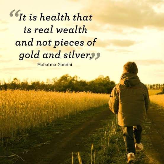 Staying in good health is about consistency in eating good food, physical activity and psychological well-being. No amount of money can buy it but once it starts to deteriorate, it's a slippery slope. Look after your health #bethechange #stayhealthyandhappy