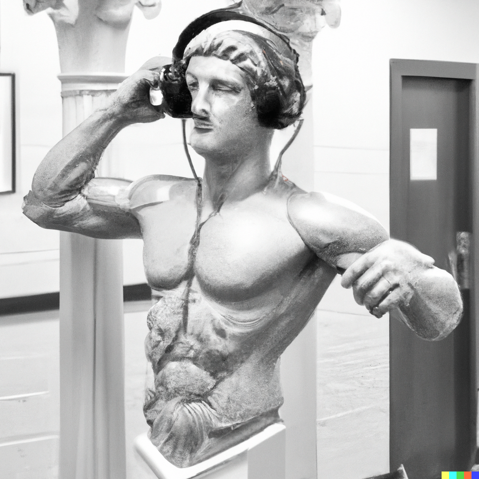 generated by ai dalle2 on Twitter "Buff greek statue come to life