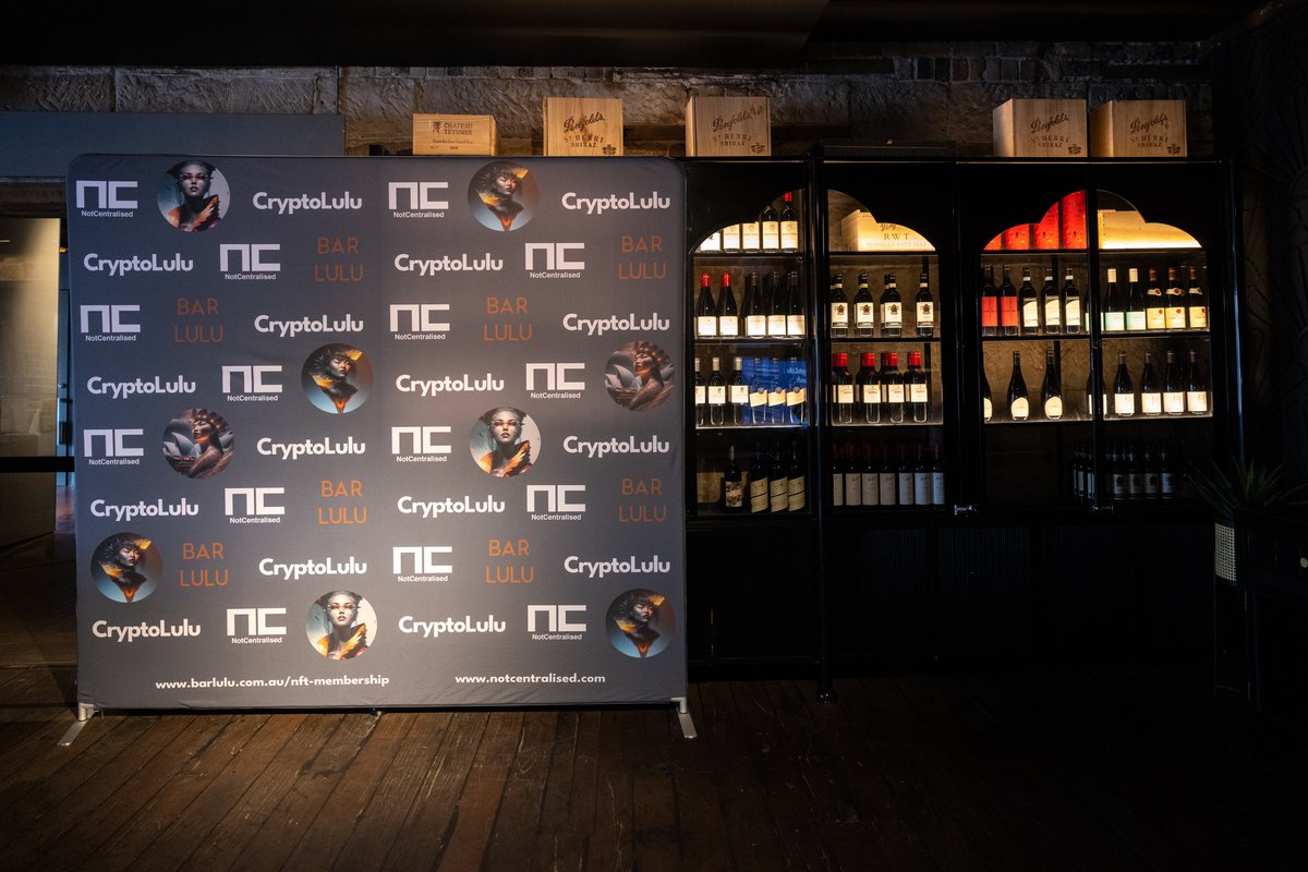 notcentralised's tweet photo. and an amazing venue with @SamsungAU providing the TVs we used to showcase the #NFT designs #cryptolulu https://t.co/zHGIrzwylo