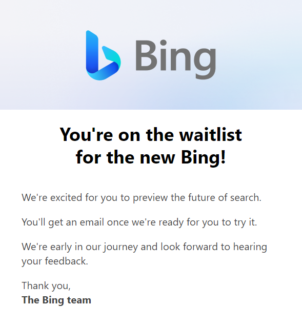 After 14 years, lets see if #Bing can get some traction 📈 Hope it doesn't die before we get access🤣