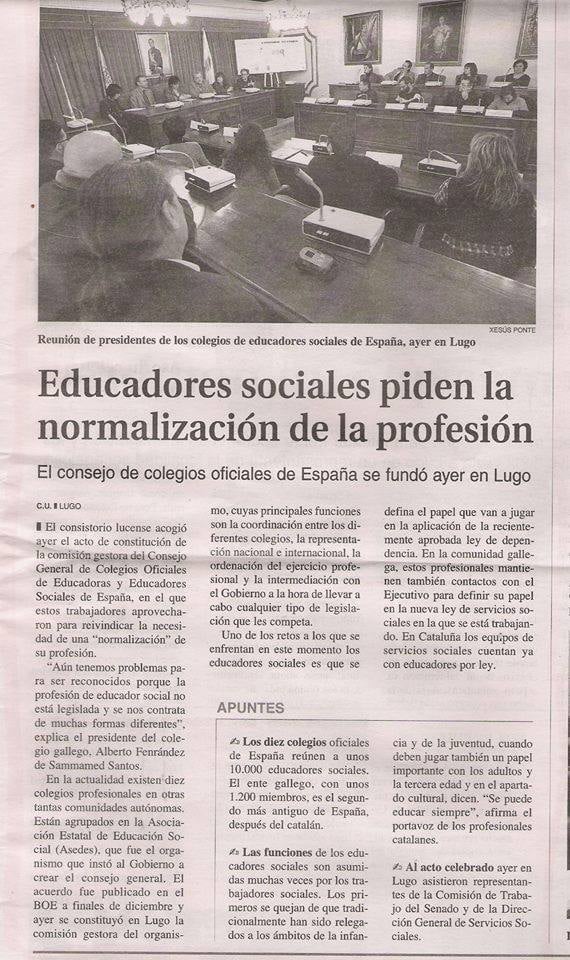 JavierPanGut's tweet photo. Hoy se cumple el XVI Aniversario de la constitución del @CGCEES. Durante dos días estuvimos reunidos en Lugo para vertebrar y definir la hoja de ruta de esta organización profesional. Mucha ilusión y muchas ganas por hacer grande la #EducaciónSocial, que hoy siguen vigentes. https://t.co/lFi1zubuYf