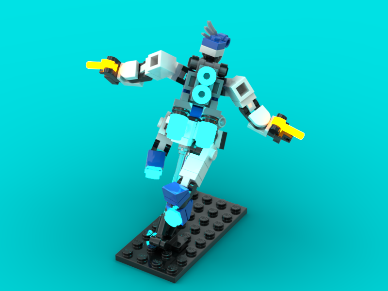 Returnethtobase's tweet photo. GM Guard gets the Jacaranda base upgrade, with a general overall on all the weapons and gear. Think I'll have to reuse the head antenna, mayhaps try doubling it up on either side. #mfz #mf0 #lego #mecha #mechaton https://t.co/wg5F229j1T