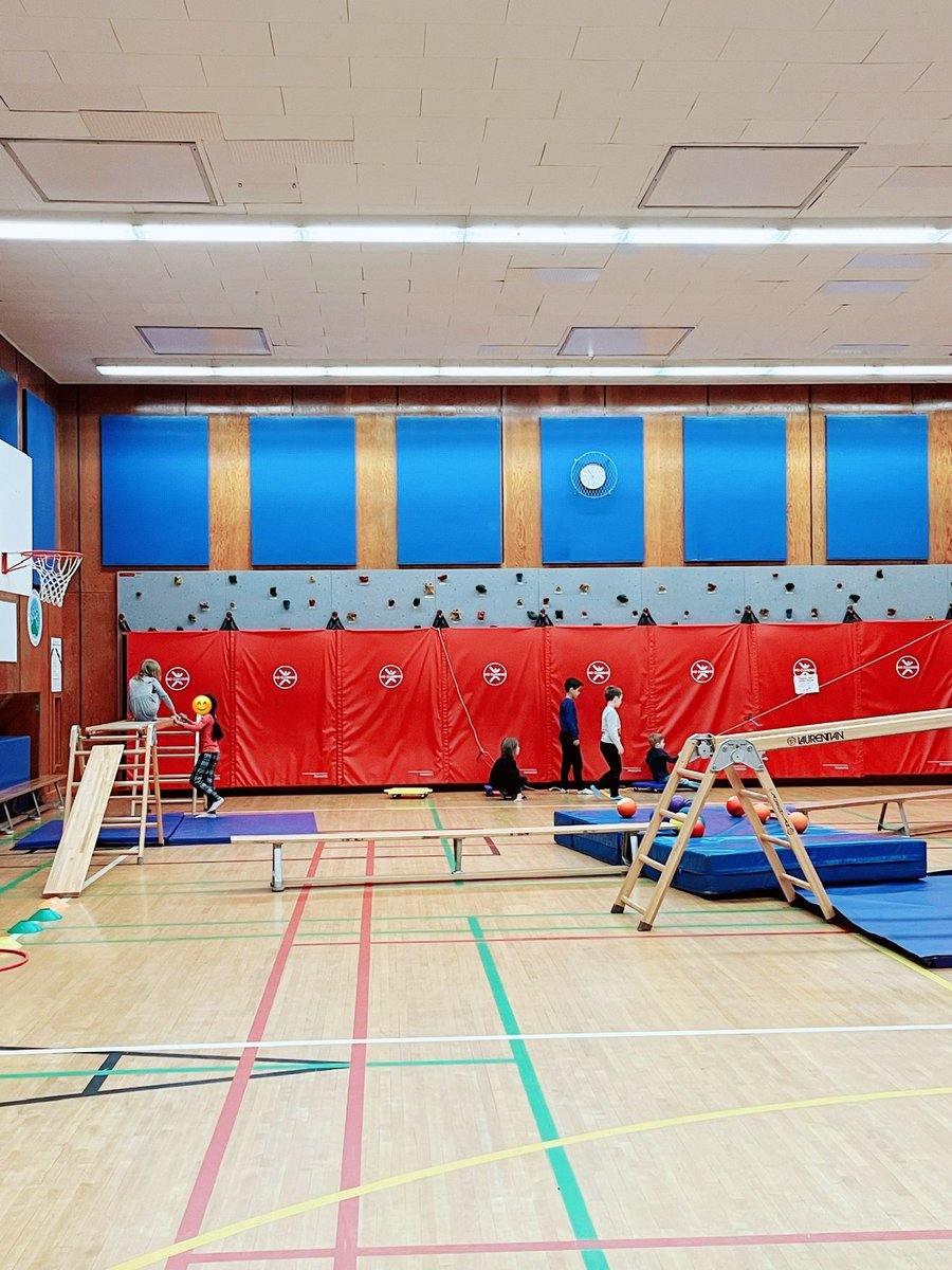 We did the obstacle course in gym today!