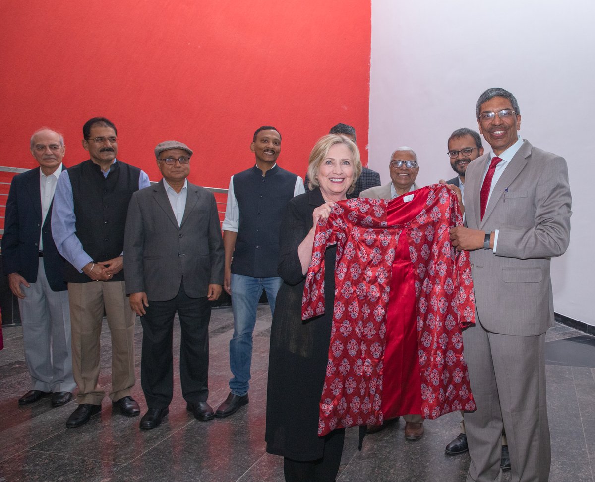 NEEV IITGN (@neeviitgn) on Twitter photo It was wonderful to have Secretary <a href="/hillaryclinton/">Hillary Clinton</a> (Former First Lady, Senator and Secretary of State of the US) appreciate the work NEEV IIT Gandhinagar is doing in surrounding villages, during her visit to the campus on February 7, 2023. It was wonderful to have Secretary <a href="/hillaryclinton/">Hillary Clinton</a> (Former First Lady, Senator and Secretary of State of the US) appreciate the work NEEV IIT Gandhinagar is doing in surrounding villages, during her visit to the campus on February 7, 2023.