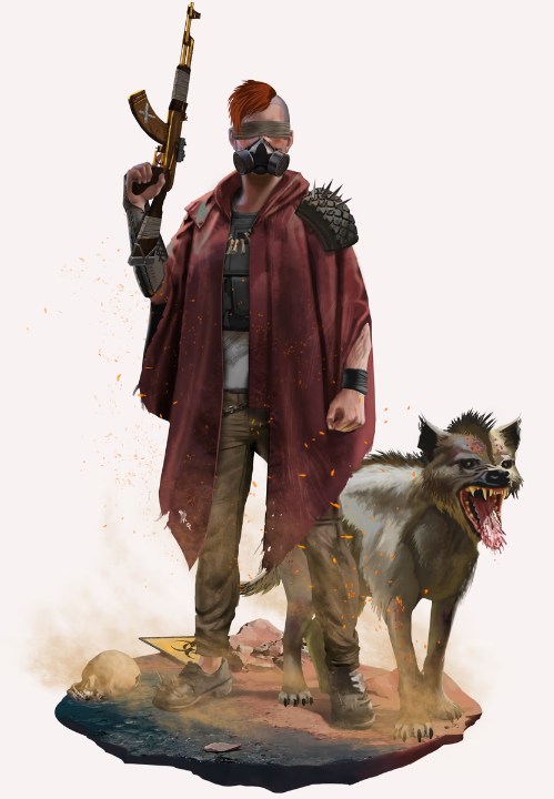 kyle_yuk's tweet image. This is Kyle. In the past, I worked as a researcher at a research institute. However, after the world was devastated, I became a warrior. I will survive with my loyal friend, Billy. I can make anything.  #MeltdownNFT #CharacterContest