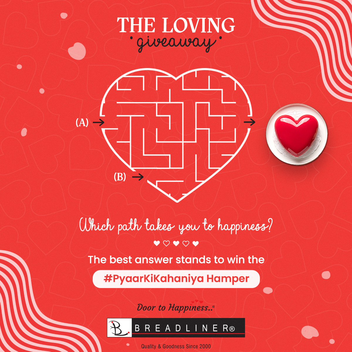 Breadliner1's tweet photo. #PyaarKiKahaniya!! 🎉
Step 1: Like &amp; Share this post. Like page as well.
Step 2: Comment the answer below. Don't forget the #PyaarKiKahaniya 
Step 3: Follow us on social media.
Step 4: Invite &amp; tag 3 friends! 
Winners will get a Hamper.

#breadlinergiveaway #valentinesgiveaway https://t.co/nR9FIHaRj8
