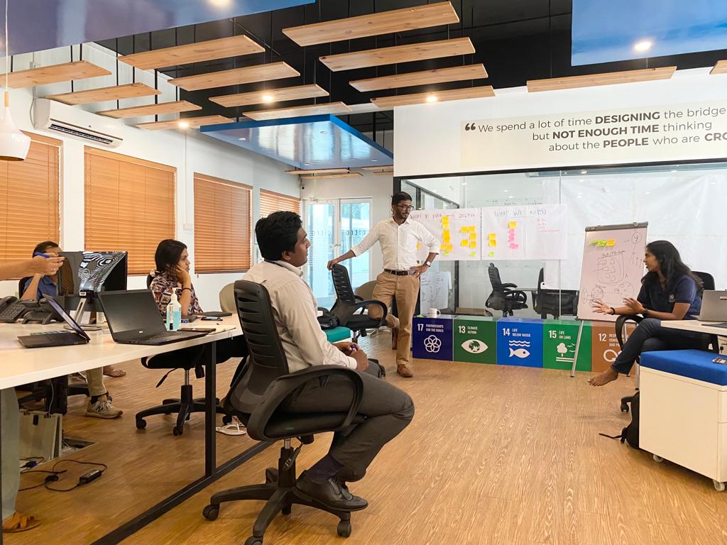 Our contexts are always changing &amp; being an #innovation lab means we keep iterating our own approaches to adapt accordingly. So, staying true to our mantra of being agile, the team is brainstorming new ways to dive deeper into #lka's dev challenges. 
More updates coming soon!