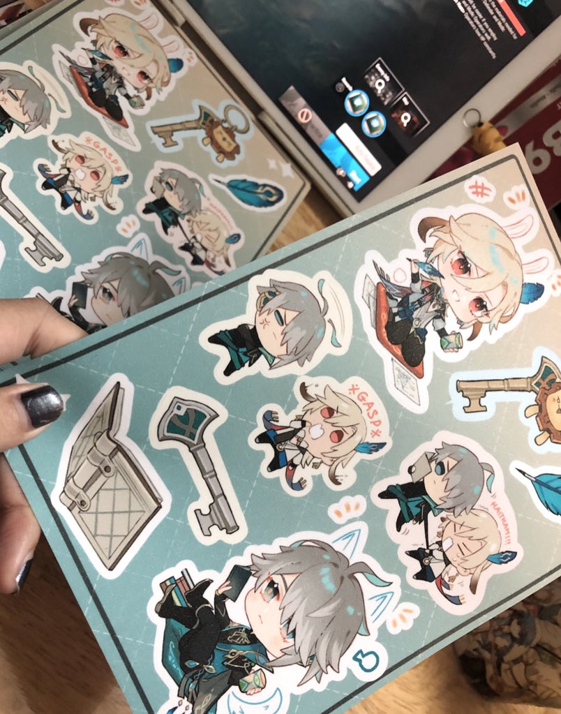 「HAIKAVEH STICKERS SHEET IS FINALLY COME 」|Tory_Holy Lemon Tea🍋🌱🏛のイラスト