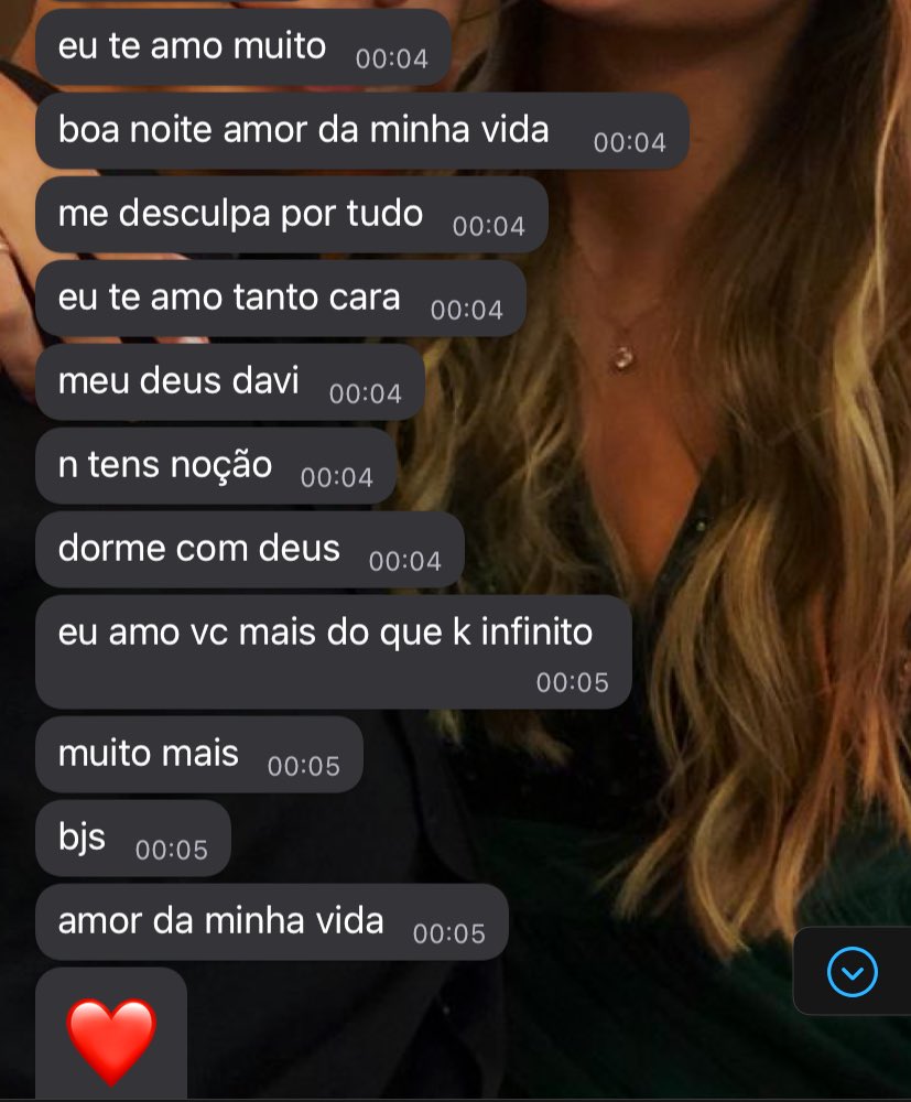 isso que é um boa noite de respeito, por causa desses detalhes que eu amo tanto vc ❤️