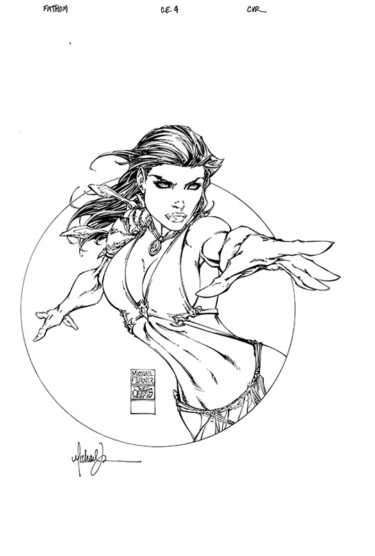 DailyTurnerArt's tweet image. Wizard #102 (2000), inks by Joe Weems V, colors by J.D. Smith
@TopCow @AspenComics @WizardsComics 
#Fathom #Aspen #WizardMagazine #MichaelTurner